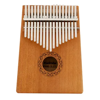 KL9-45 17 Klavišus Kalimba Nykščio Fortepijonas Aukštos Kokybės Mediena, Raudonmedžio Kūno Muzikos Instrumentas su Mokymosi Knyga Melodija Plaktukas