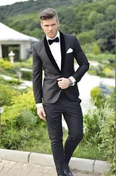 Klasikiniai Royal Blue Jaunikis Tuxedos Pigūs Slim Fit Įpjovomis Atvartas 2018 M. Derliaus Vestuvių Prom Vyrų Kostiumas ( striukė+Kelnės+kaklaraištis)