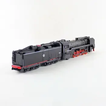 Klasikinio QJ2 Nr. 0001 Dujų galios Lokomotyvą Traukinys Diecast Žaislas Automobilio Modelį Traukti Atgal, Garso ir Šviesos Švietimo Kolekcija