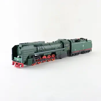 Klasikinio QJ2 Nr. 0001 Dujų galios Lokomotyvą Traukinys Diecast Žaislas Automobilio Modelį Traukti Atgal, Garso ir Šviesos Švietimo Kolekcija