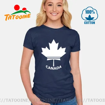 Klasikinis Nelaimę Atsitiktinis Tėvynės Mylėtojas marškinėlius Derliaus Kanados Klevo Pajėgų Emblema Tees moterų Retro Kanados Klevo Vėliavos T-shirt