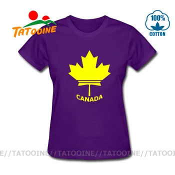 Klasikinis Nelaimę Atsitiktinis Tėvynės Mylėtojas marškinėlius Derliaus Kanados Klevo Pajėgų Emblema Tees moterų Retro Kanados Klevo Vėliavos T-shirt