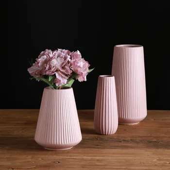 Klasikinis Viduržemio Jūros Keramikos Vaza Šiaurės Šalių Šiuolaikinės Paprasta Keramikos Vaza Namų Gėlių Inserter Kūrybos Apdaila