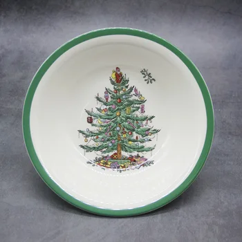 Klasikinės Keramikos Kalėdų Eglutė Indai, Virtuvės Sriuba, Makaronų, Ryžių Dubenėlį 6 colių, 8 colių didelis Ramen Dubuo