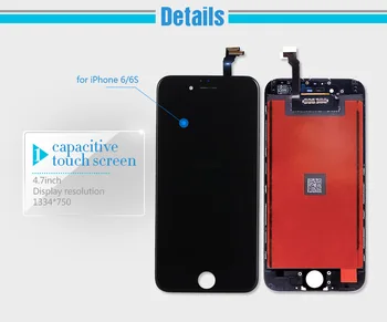 Klasė AAA Ekranas Modulio Surinkimo skaitmeninis keitiklis iPhone 6 7 5s SE LCD Nr. Dead Pixel 