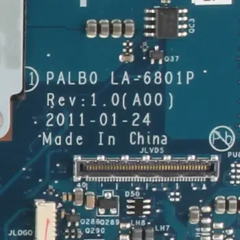 KN-0XYCJJ 0XYCJJ Nešiojamojo kompiuterio motininė plokštė, Skirta DELL Alienware M14X R1 GT555M Sąsiuvinis Mainboard PALB0 LA-6801P HM67 N12E-GE2-B-A1 DDR3