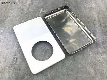 Knotolus balto plastiko priekiniai faceplate su sidabro spalvos metalo atgal būsto padengti iPod 5th gen video 30gb 60gb 80gb