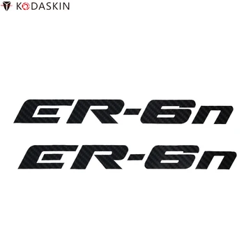 KODASKIN Motociklu Lipdukai, Carbon Black Lipdukai er ER 6n 6N ER6N priedai