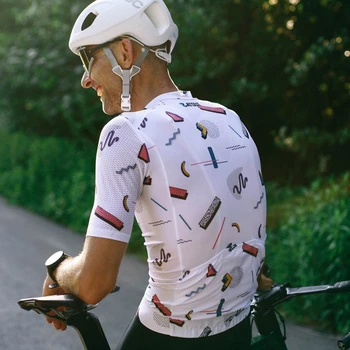 KOMANDA ATOUT dviračių jersey oro mesh rankovėmis dviračių marškinėliai MTB trumpas rankovės sporto dėvėti Balta spausdinti drabužių viršūnes usura del ciclo