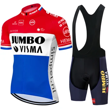 Komanda JUMBO VISMA dviračių džersis 2021 m. vasarą quick dry dviratininkų šortai ropa de ciclismo hombre 2020 mtb kvėpuojantis dviračių džersis