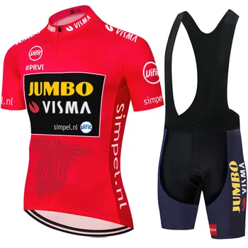 Komanda JUMBO VISMA dviračių džersis 2021 m. vasarą quick dry dviratininkų šortai ropa de ciclismo hombre 2020 mtb kvėpuojantis dviračių džersis
