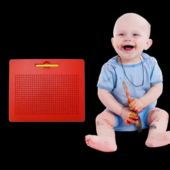 Kompaktiškas Dydis Piešimo Žaislai Vaikams Magnetinio Tablet Magnetas Trinkelėmis Piešimo Lenta Magnetinio Plieno Granulės Kamuolys Vaikams Mokymosi Žaislas