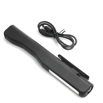 Kompaktiškas Pen Tipo COB LED Žibintuvėlis Daugiafunkcį Žibintuvėlis Šviesos Magnetinis Darbo Tikrinimo Lempa USB Įkrovimo Kišenėje Šviesos