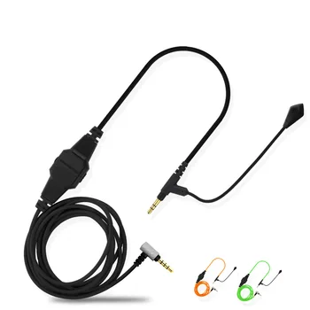 Kompiuterinis žaidimas e-lenktynių mikrofonas, ausinės 3,5 mm iki 3,5 mm Strėlės Mikrofonas, ausinių kabelį