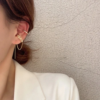 Komplektas auskarai 2020 tendencija neįprastas auskarų punk ausies rankogaliai moterims 