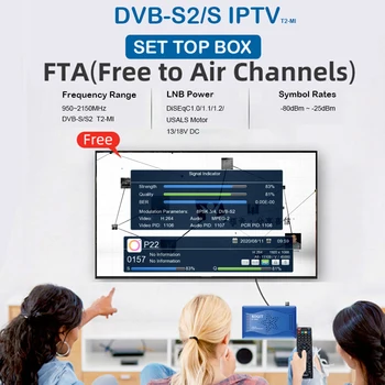 Koqit k1 Mini Receptorių de palydovo stebėjimas IPTV Dekoderis DVB S2 Palydovinis Imtuvas Veidrodis Mesti DVB-S2 T2MI TV imtuvas 