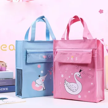 Korėjos versija vandeniui pamoka maišelį studentų nešiojamų knygos maišelį vaikų mielas meno maišelį, kad iki krepšys, pirkinių krepšys