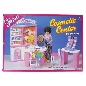 Kosmetikos Centras Baldų Žaisti Makiažo Veidrodėliai + Makiažas Pen Šepetys + Eyeshadow + Priedai Barbie, 1/6 Monster Lėlės
