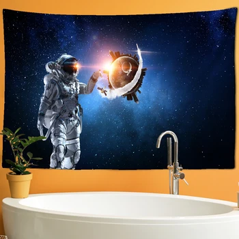Kosmoso Astronautas Žvaigždėtą Gobelenas Miegamasis Gobelenas Kosminės Žvaigždėtą Dekoratyvinės Dailės Kilimas