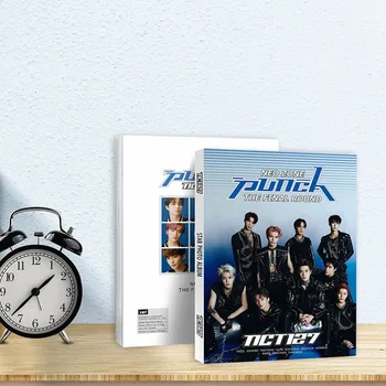 KPOP du KARTUS NCT127 GOT7 EXO Nuotraukų Albumą Nuotraukų Albumą anglų ir korėjiečių Vertimo Foto Knyga su Lipdukais Plakatas Gerbėjai
