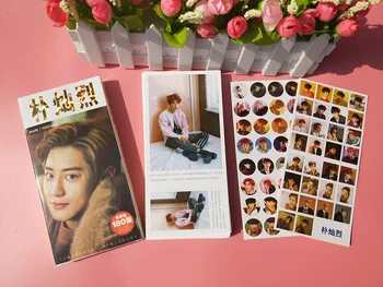 Kpop EXO Exo-K Parkas Chan-yeol Chanyeol Fanart Atvirukai Atvirukai Lipdukas Artbook Dovana Cosplay Rekvizitai Knygos Nustatyti 180PCS Kolekcija