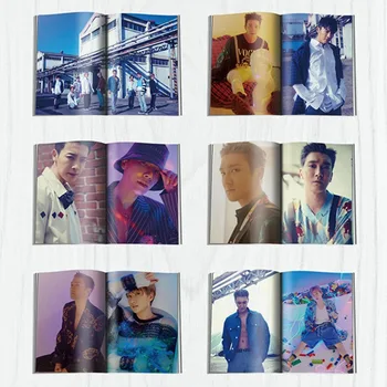 Kpop SUPER JUNIOR 9-ojo Albumo <Time_Slip> Mini Foto Albumo K-pop SUPER JUNIOR Photobook Kortelė su Nuotrauka Gerbėjų Dovanų Kolekcija