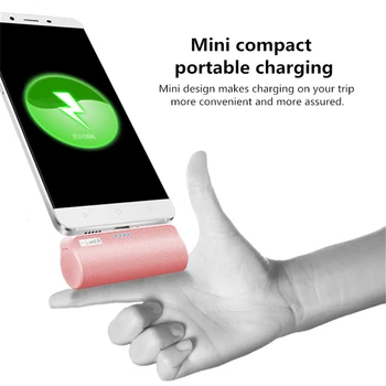 KQJYS Belaidės Mini Galios Banko 2000mAh Nešiojamas Įkroviklis Išorinę Bateriją, Skirta iPhone 