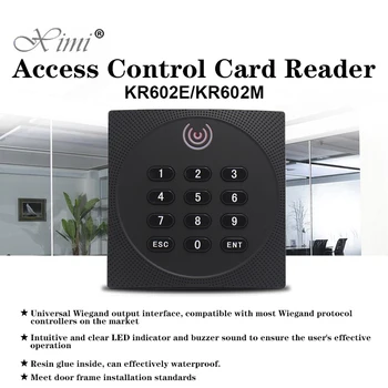 KR602 ID / IC kortelių skaitytuvas lauko kortelės vandeniui prieigos kontrolės kortelių skaitytuvas