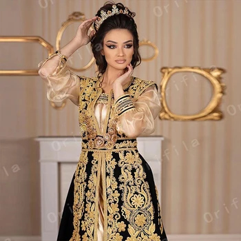 Kuklios Tradicinės Kosovo albanų Rūbeliai Juoda vakarines Sukneles Moterims vakarėlis 2021 Nėrinių Promenadzie Suknelė vestido De Fiesta De Boda