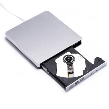KuWfi USB 2.0 Išorinis DVD-RW įrenginį Burner Slim Portable Išorės VCD/CD/DVD Grotuvas Optinis įrenginys Reader, Diktofonas Nešiojamas