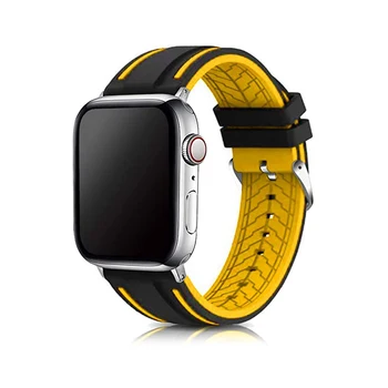 Kvėpuojantis silikono Dirželis Apple Watch Band 44/40/38/42mm Minkštos Apyrankės iWatch Serijos Juostų 6 SE 5 4 3 Sporto Diržo Apyrankė