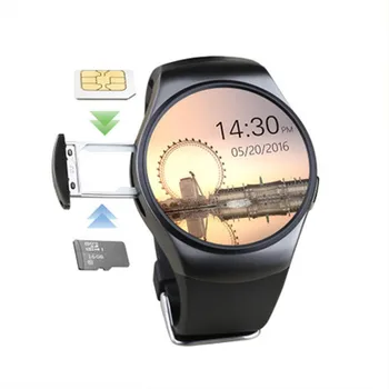 KW18 Smart Watch Širdies ritmo Monitorius MTK2502 Passometer Pranešimą Priminimas Paramos SIM TF Kortelę Smartwatch 