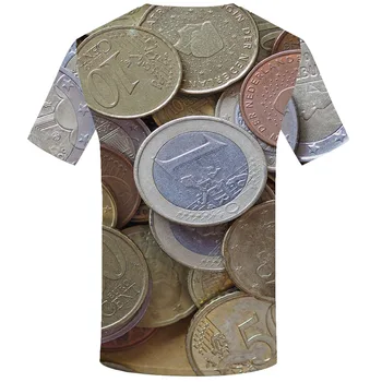 KYKU Prekės Pinigus, T-marškinėliai Vyrams, Nyderlandai Anime Drabužius Geometriniai T-shirts 3d Harajuku Tshirts Atsitiktinis Spalvinga Marškinėliai Spausdinti