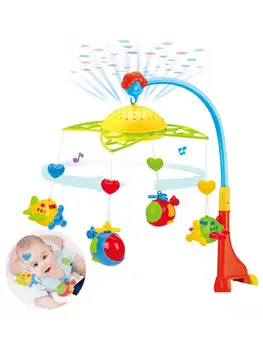Kūdikio Lovelę Mobilųjį Telefoną Su Šviesos Ir Atpalaiduojanti Muzika, Muzikos Lovelę Mobile Lubų Šviesos Projektorius Darželio Žaislai Kūdikiams
