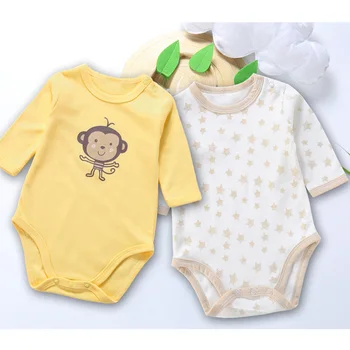 Kūdikių 2vnt pack kūdikių drabužiai kūdikiams bodysuit ilgomis rankovėmis kūdikiui kūno kostiumai mergaitė, berniukas, drabužiai vaikams, drabužiai, medvilnės