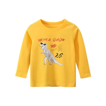 Kūdikių Berniukų, Mergaičių Marškiniai 2020 M., T marškinėliai Vaikams, Cartoon Rudenį Vaikai, t marškiniai ilgomis rankovėmis Bamblys vatos Pagaliukai Tee Drabužių, Drabužių