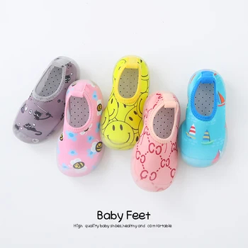 Kūdikių kojinės, batai vasaros stiliaus kūdikis pirmą vaikštynės su guma