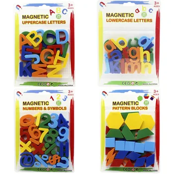 Kūdikių Magnetinio Abėcėlės Raides, Skaičius, Geometriją, Plastikiniai Šaldytuvas Lipdukai Mokytis Anglų Kalbos Pre K Švietimo Žaislai