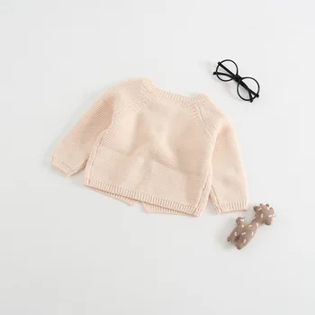 Kūdikių megztinis 2020 m. nauja baby cardigan megztinis kūdikių rudenį kailis medvilnės drabužių rudens ir žiemos paltai