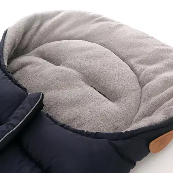 Kūdikių miegmaišis Footmuff Vokas Žiemą, Rudenį Tirštėti Šiltas Wrap Sleepsack Bamblys Naujagimio Vežimėlį miegmaišį saco bebe