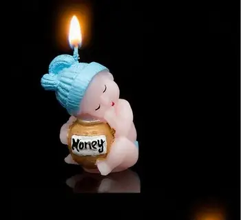 Kūdikių Miego Meno Formos Pyragas, Žvakė Vestuves Kūdikiu Švęsti Dekoro Žvakės Nėščioms Moterims Dovanos