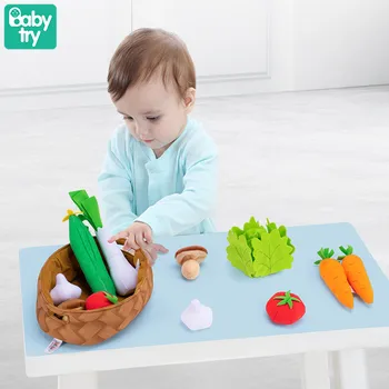 Kūdikių Montessori Žaislai 0 12 24 mėnesių Minkštos Daržovės Apsimesti Žaisti, Maisto produktų Rinkinys, skirtas Vaikams, Įdaryti Pliušiniai Žaislai Švietimo Dovana