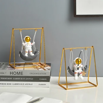 Kūrybos Astronautas Miniatiūriniai Modelis Darbalaukio Dekoravimas Ornamentais Astronautas figūrėlės vidaus Namų Apdailos Reikmenys