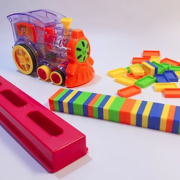 Kūrybos Domino Nustatyti Žaislas Traukinio Blokai, Automatinė, Kuriuo Funkciją Vaikų Dovanų