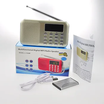 L-218 Mini Daugiafunkcį Radijo Vyresnio Nešiojamų Lauko Sporto MP3 Kortelės Radijas