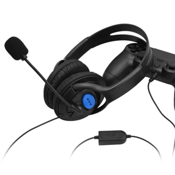Laidinio Žaidimų Ausinės 3,5 mm Virš Ausies Žaidimas Ausinės Stereo Bass Ausinės w/ Mikrofonas Volume Control Nešiojamas PS4 Išmaniųjų Telefonų