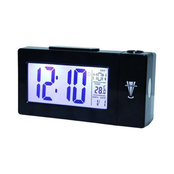 Laikrodis garso Valdymo PROJEKTORIUS ŽADINTUVAS TERMOMETRO signalizacijos LCD ekranas