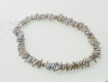 Laisvas karoliukai gėlavandenių perlų balta juoda biwa atgimsta keshi 12-17mm 15