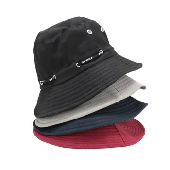 Laiškas kibiro kepurę Vyrai Moterys pop Lauko Beach sun skrybėlę keturių spalvų mados Žvejybos Žvejys Skrybėlę