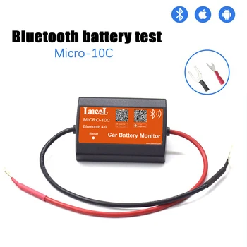 Lancol MICRO-10 Naujos C Versijos Diagnostikos Įrankis Bluetooth 12V Automobilio Voltmetery Stebėsenos Automobilių Testeris Telefono Rodyti